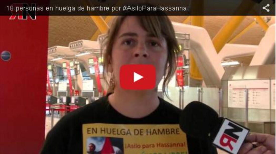 Vídeo:  18 personas en huelga de hambre por #AsiloParaHassanna