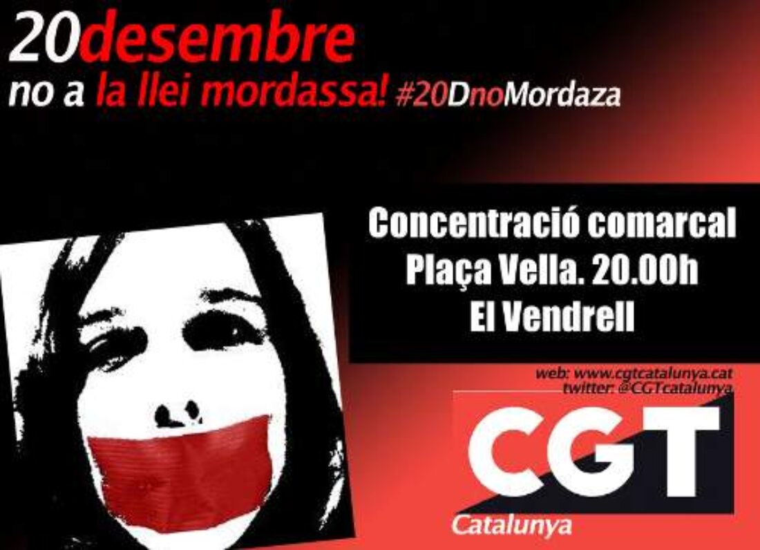 20D: Contra la Ley Mordaza (Convocatorias)