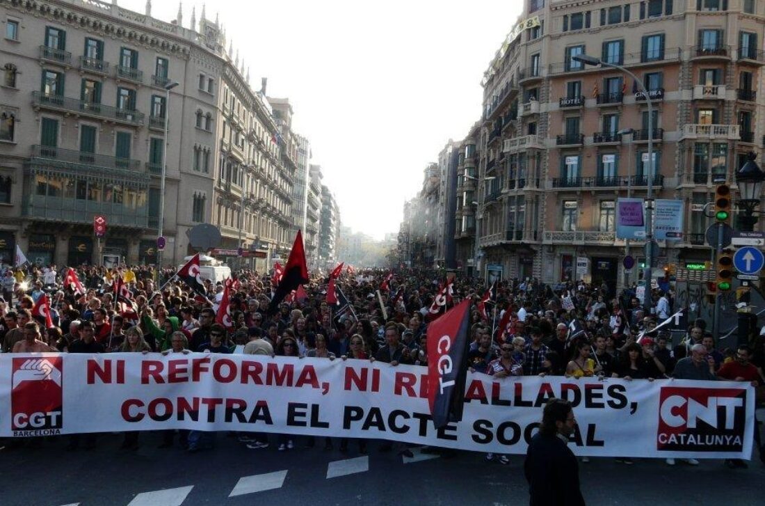 CGT-CNT-SO convocan jornadas de movilización del 29 de Mayo al 15 de Junio