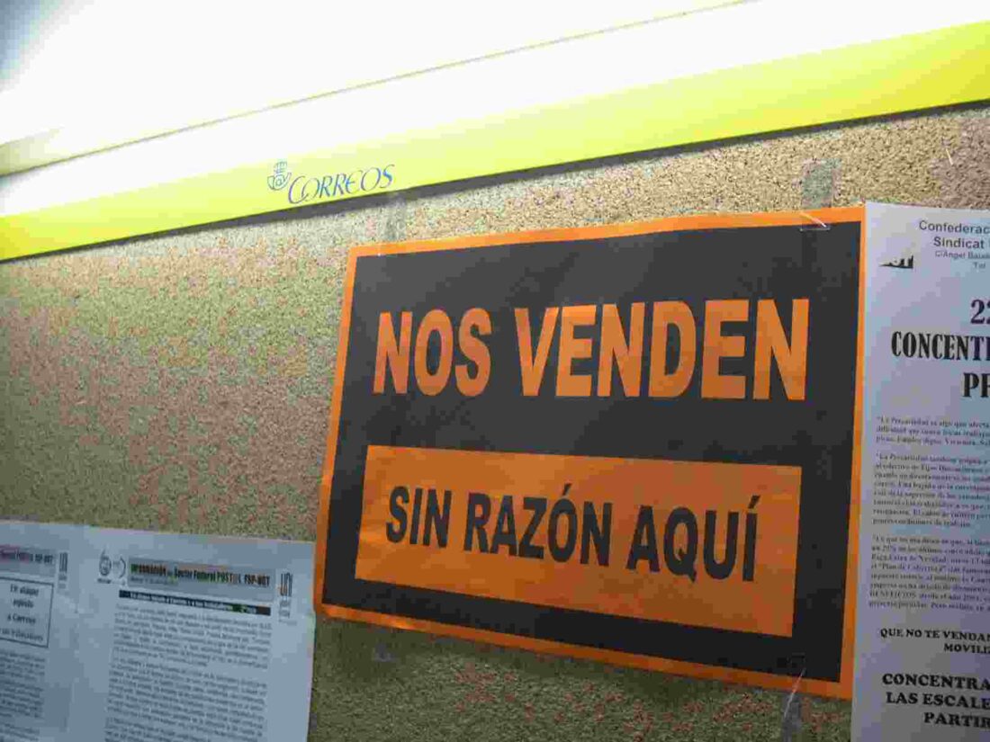 La CGT ha participado hoy en dos movilizaciones en la ciudad de Barcelona, en HP y en Correos.