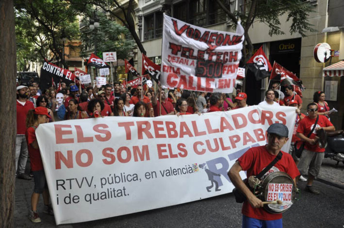 Comunicado del Comité de empresa de RTVV ante las sanciones a 48 trabajadores