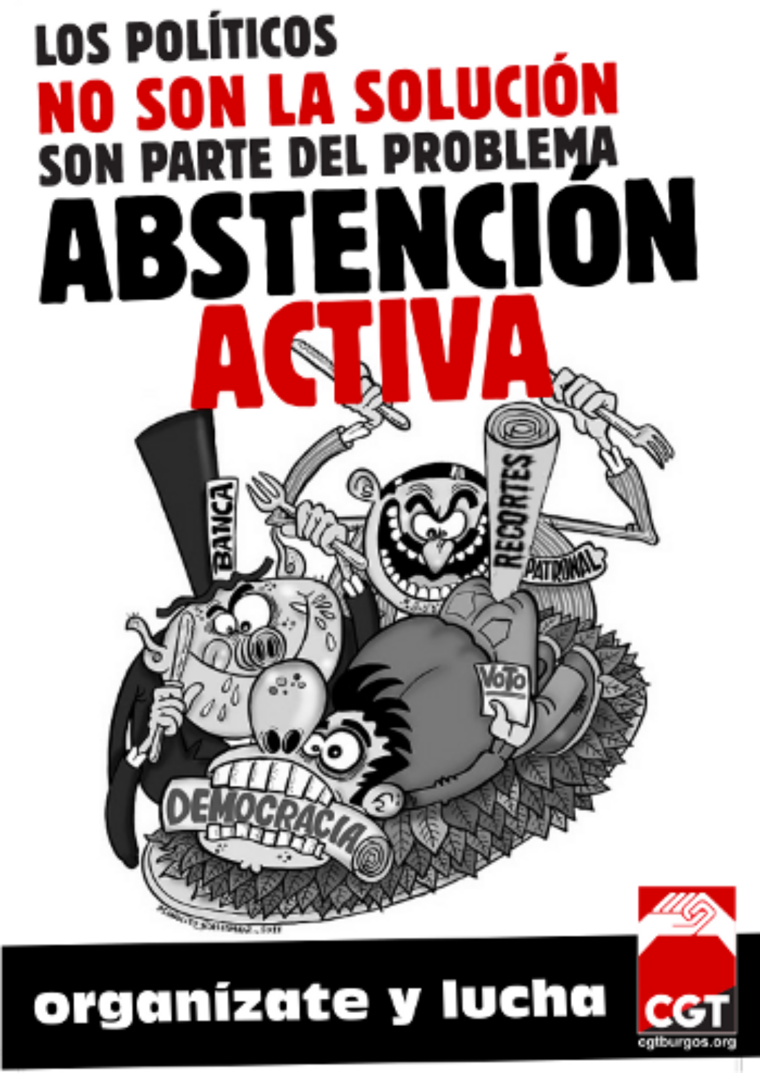 Elecciones 22 de Mayo : Diversas Confederaciones Territoriales y Federaciones Locales de CGT promueven la abstención activa