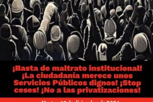 10 de diciembre: Contra la precarización del empleo en todas las administraciones públicas de la CAM