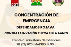 28D Concentración de urgencia: Paremos la guerra en el norte de Siria.