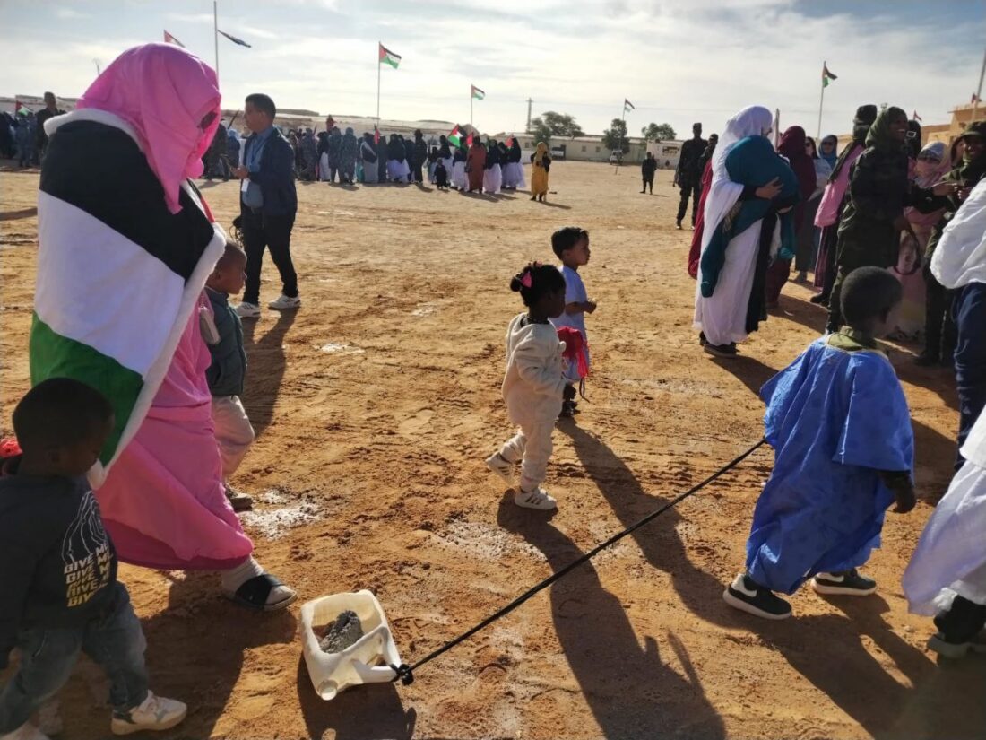 CGT visitó el Campamento de Refugiadas Saharauis con motivo del 50 aniversario organizado por la UNMS