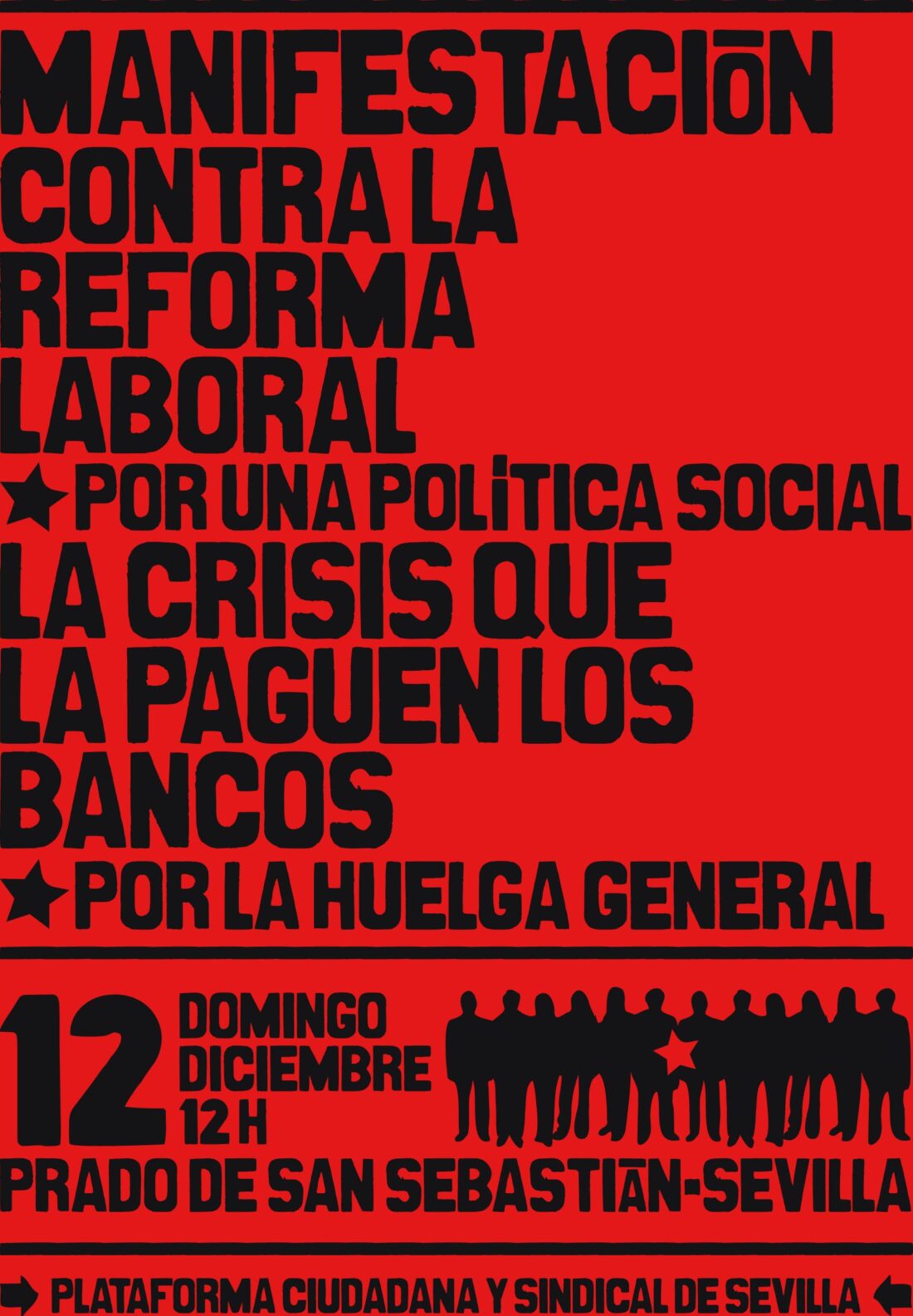 Sevilla, 12 de Diciembre : Manifestación «Que la crisis la paguen los bancos !»