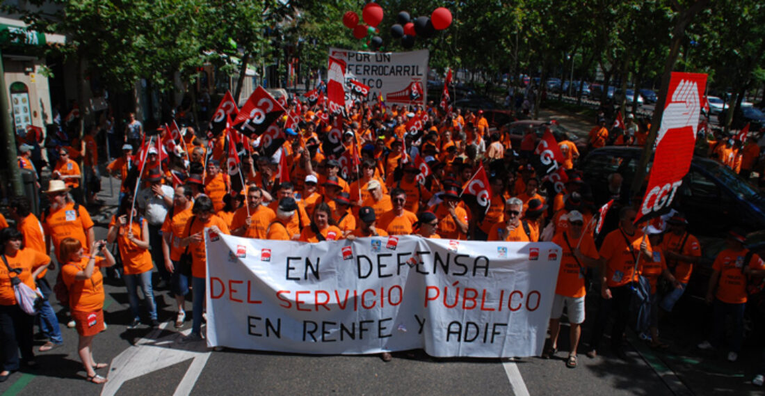 Madrid. Más de 6.000 ferroviari@s contra la privatización