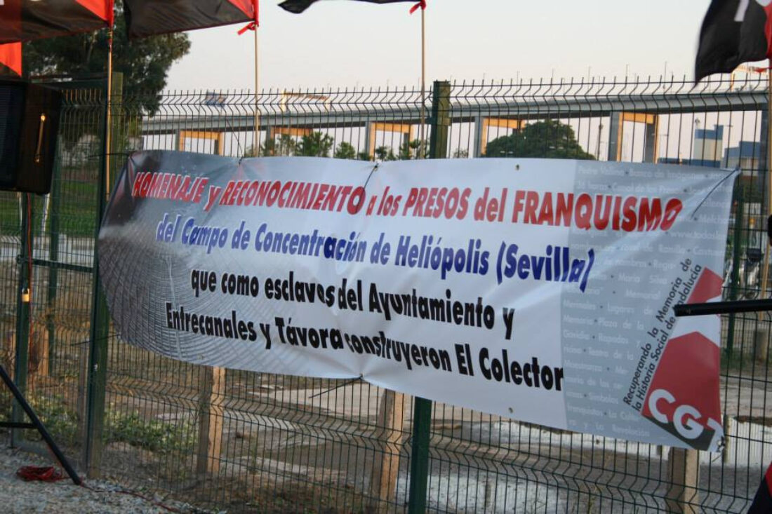 Encuentro frente al lugar que ocupó el Campo de Concentración de Heliópolis