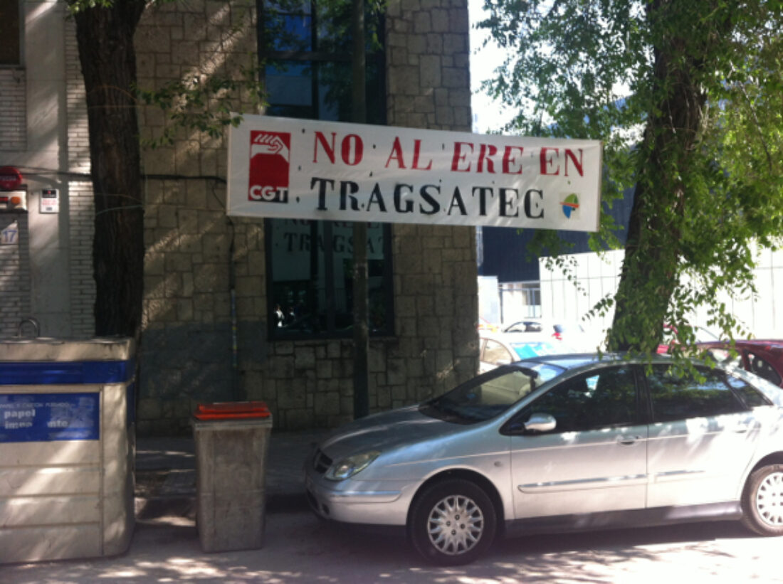 Crónica de la parada durante el descanso contra el Despido Colectivo en Tragsatec el 17 de septiembre de 2013