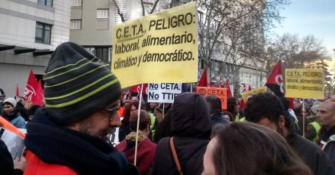 CGT advierte del ataque directo a los derechos laborales y a las libertades sociales que supondrá la entrada en vigor del CETA