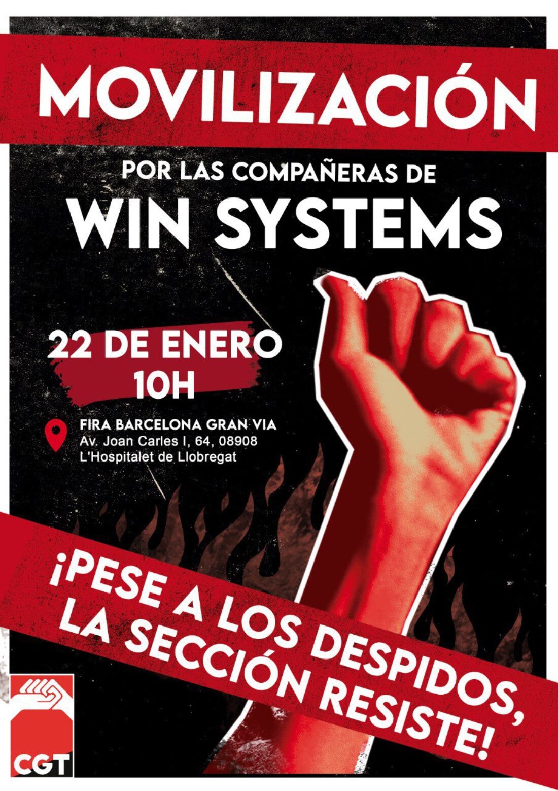 Win Systems despide a 6 trabajadores días después de la constitución de SEGAP CGT