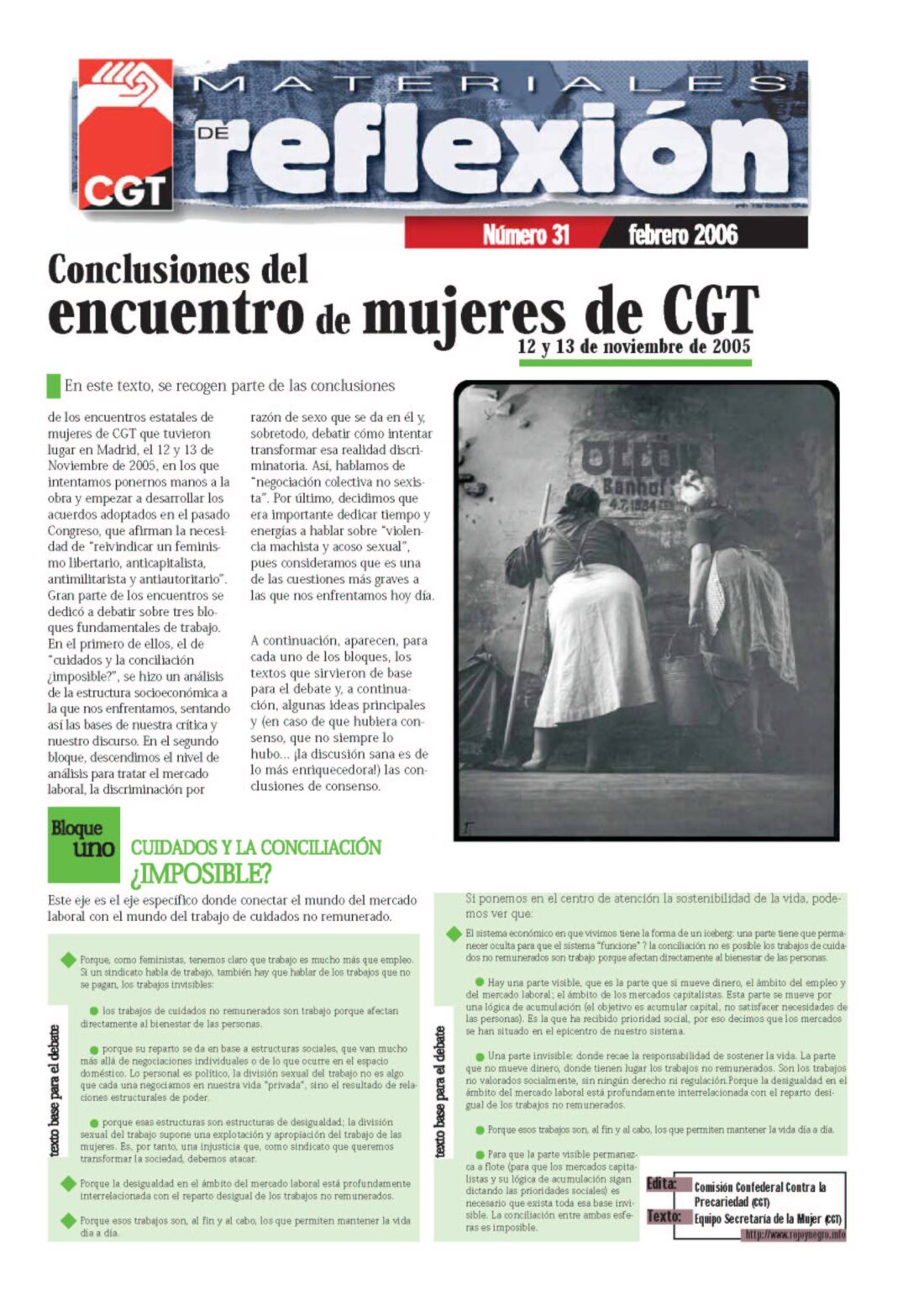 MR 31 Conclusiones del Encuentro de Mujeres de CGT