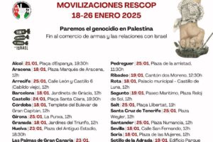 18-26E por Palestina: Convocatorias descentralizadas por todo el territorio estatal