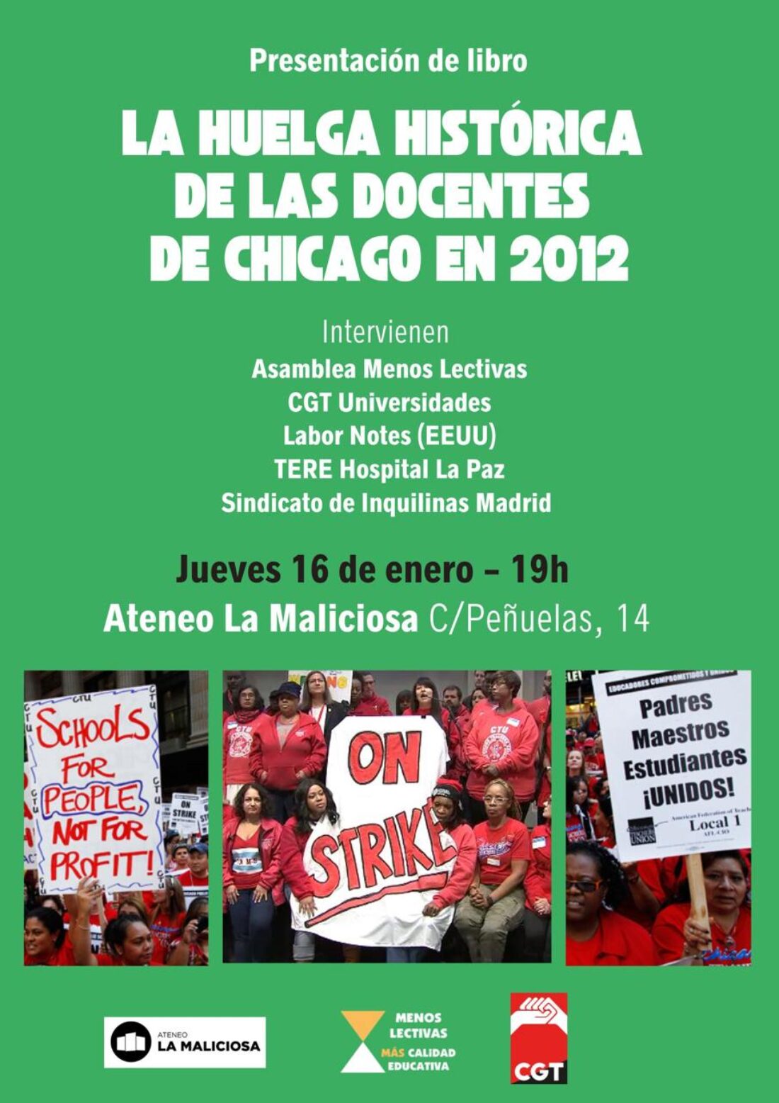 Presentación en Madrid del libro ‘Cómo poner en marcha tu sindicato’