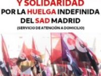 Manifiesto de las trabajadoras de Ayuda a domicilio de CGT